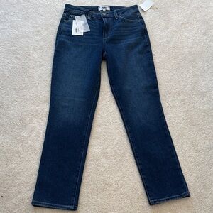 PAIGE Hoxton Slim Dark Indigo Straight Leg Women's Jeans